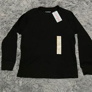 3/$30 • Cat & Jack Long Sleeve Black Thermal Shirt • BNWT